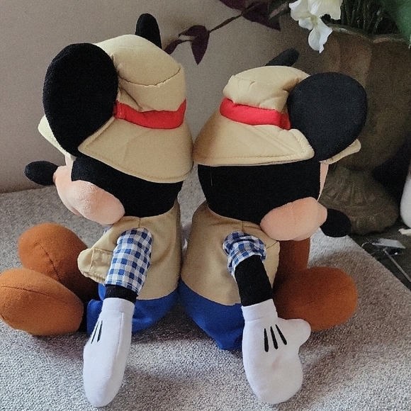 Disney Mickey Mouse Safari Explorer Plush Toy - Brown and Blue - Picture 2 of 9